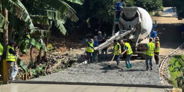 Se realiza construccion de tramo de Calle Monte Placentero