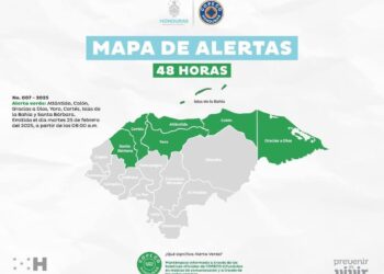 COPECO DECRETA ALERTA VERDE PARA SEIS DEPARTAMENTOS DE HONDURAS